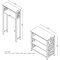 Alaterre Furniture Coventry Over Toilet Open Storage Shelf, Bath Storage Shelf ANCT736WH - alternate 6